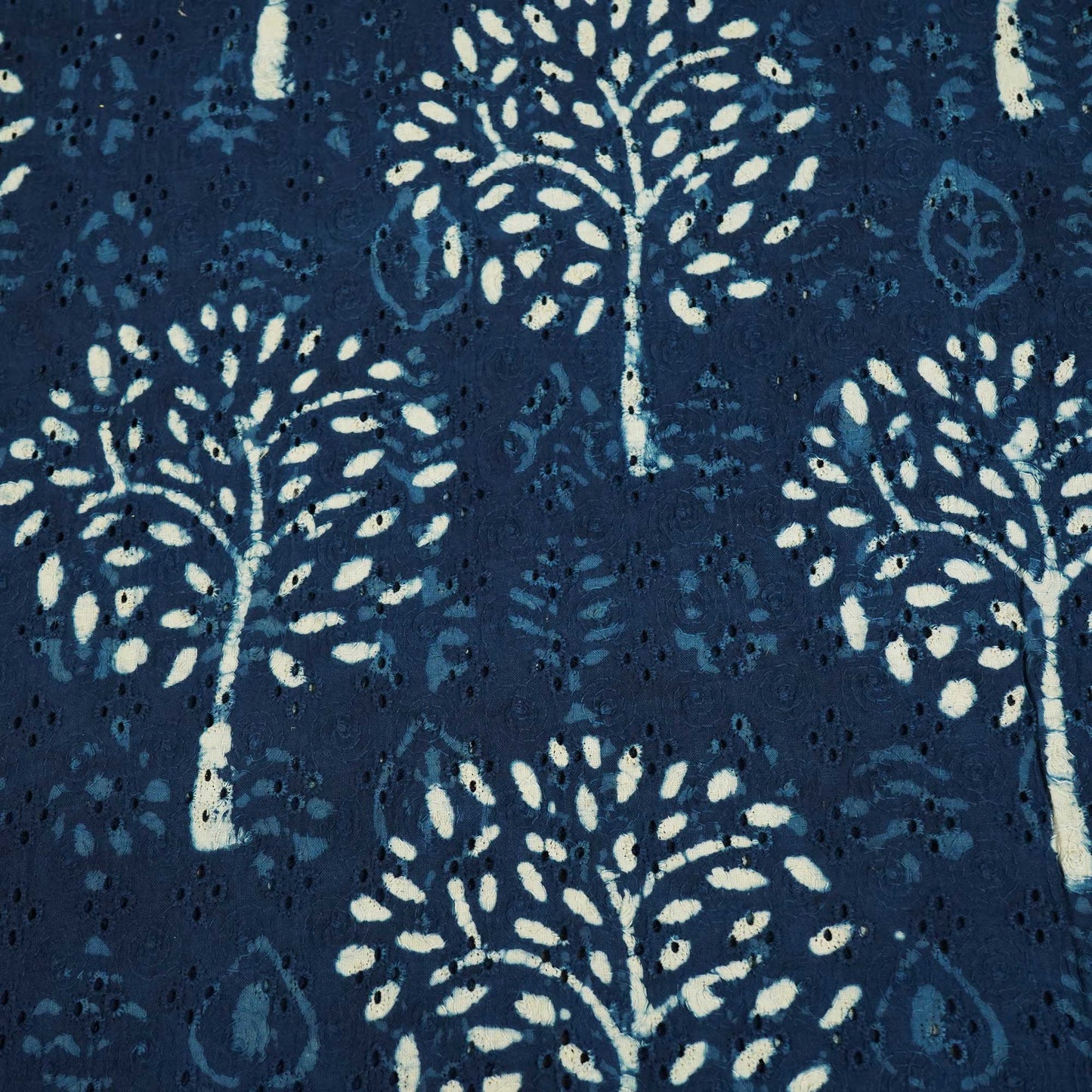 Indigo Handblock Print Cotton Fabric CG-25497