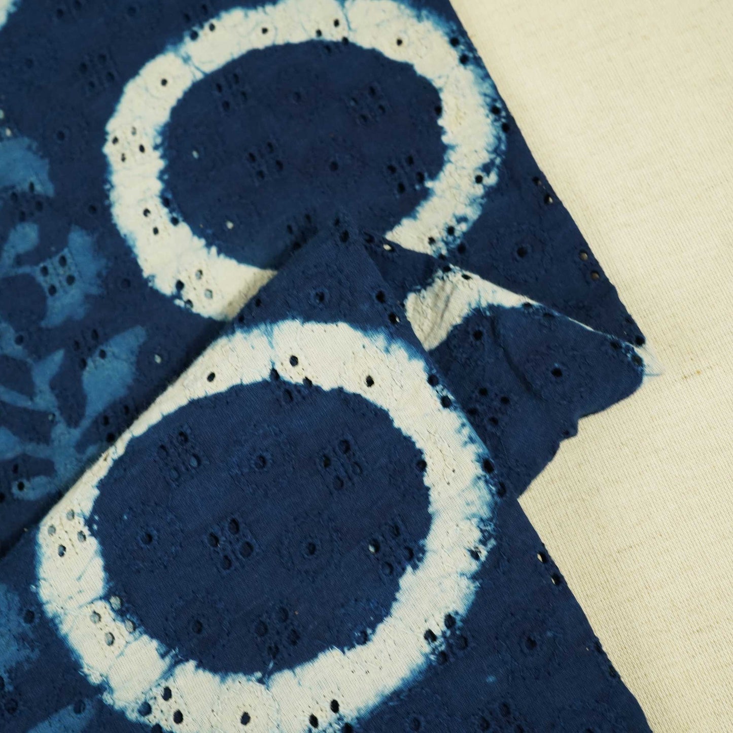 Indigo Handblock Print Cotton Fabric CG-25498