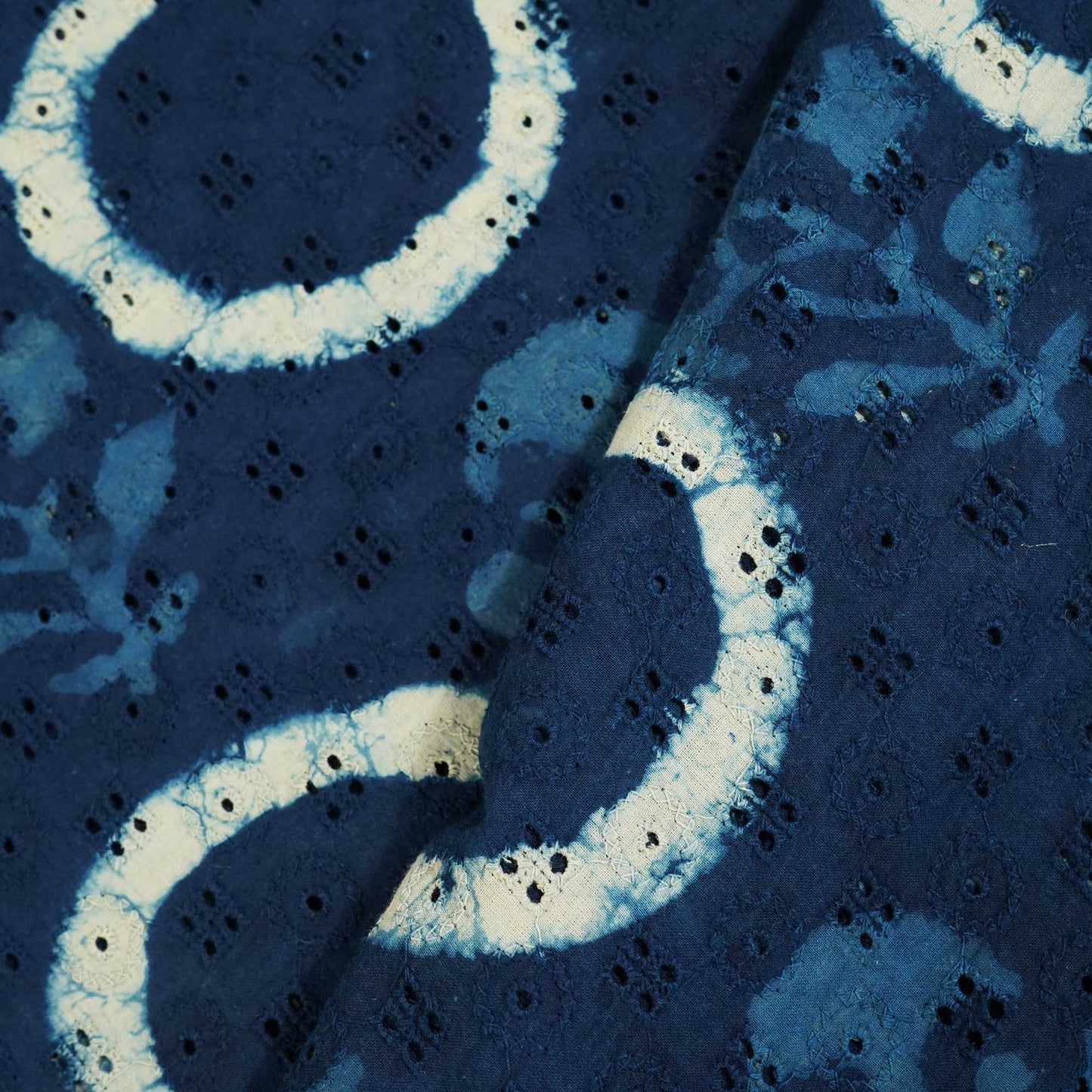 Indigo Handblock Print Cotton Fabric CG-25498