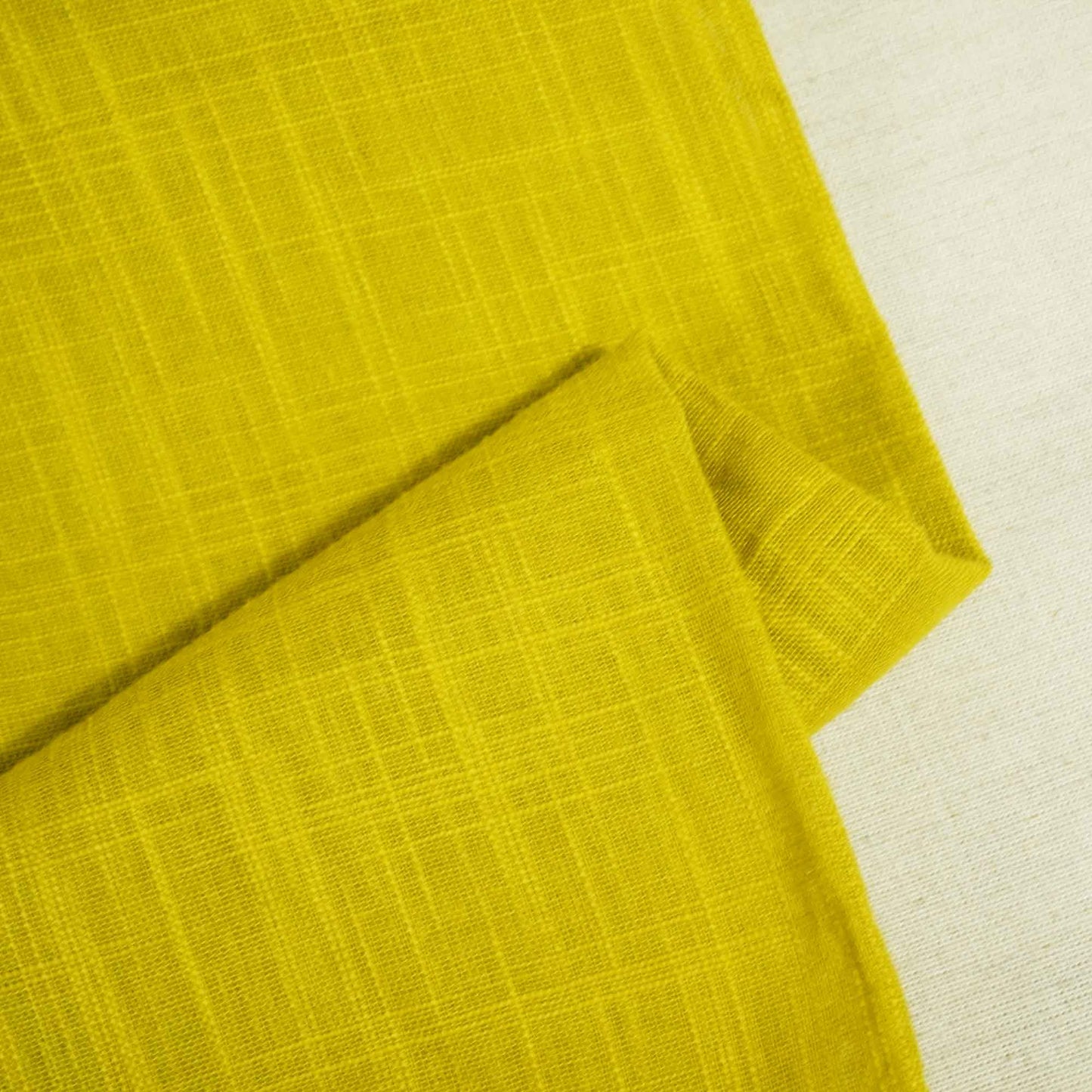 Chartreuse Green Solid Fabric Cotton Linen Slub SG-25520