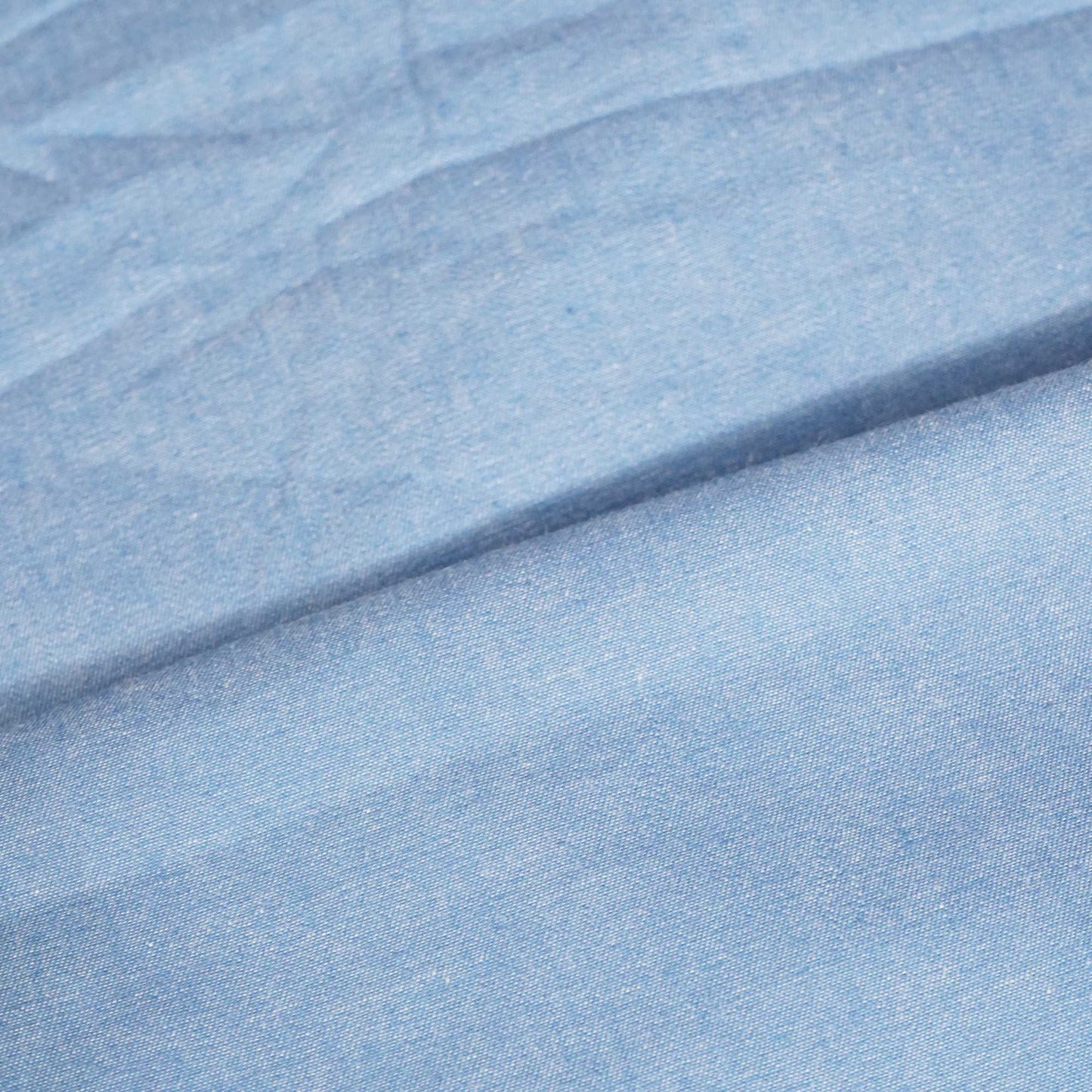 Blue Schiffli On Border Cotton Denim Fabric AF-25856