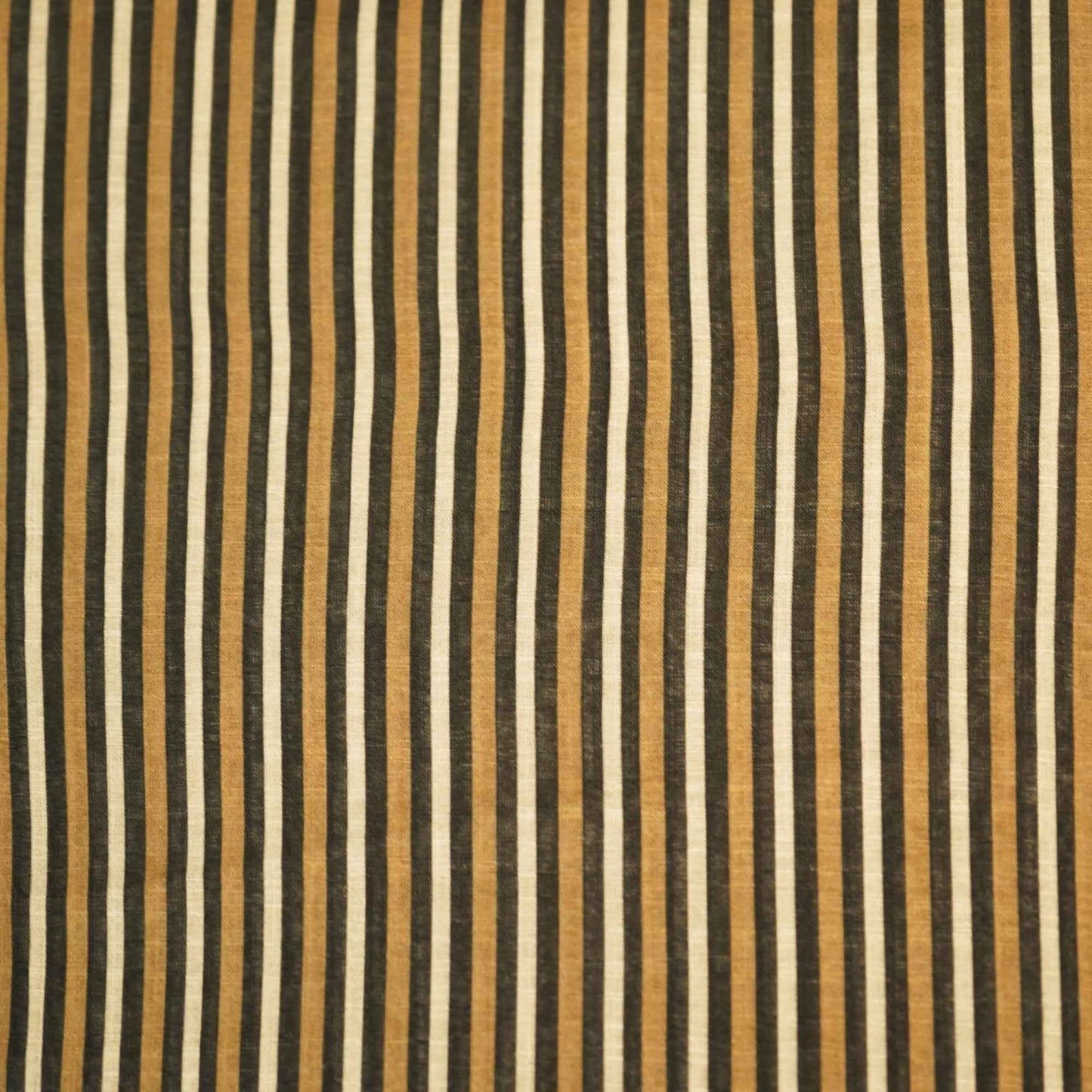 Brown Stripes Print Linen Fabric MTF-25894