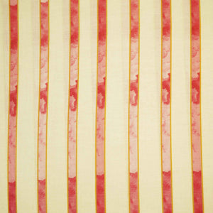 Cream Stripes Print Cotton Fabric MTF-26499