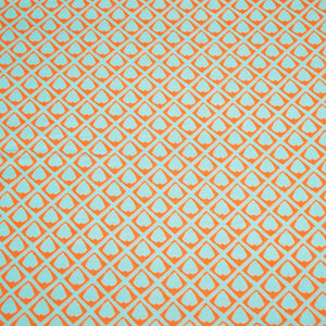 Blue Geometrical Print Muslin Fabric MTF-26517