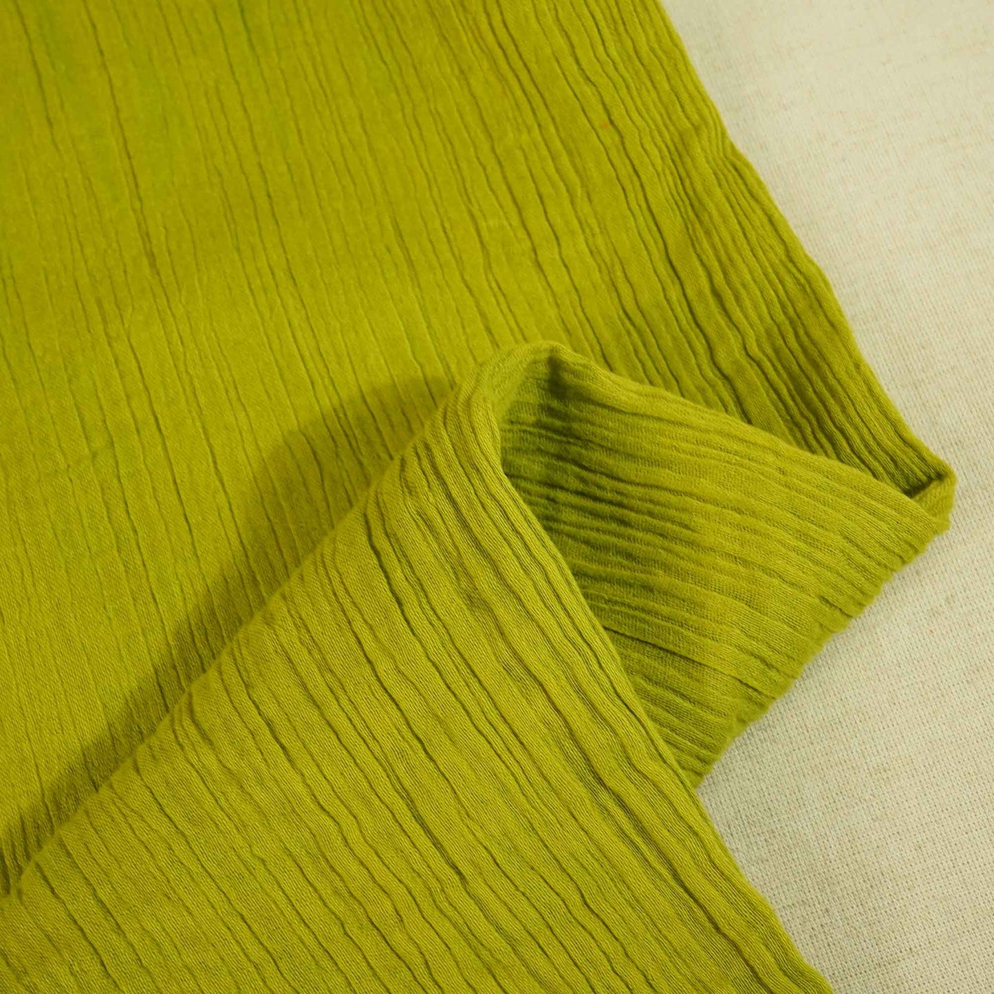 Olive Green Solid Double Cotton Fabric SKE-26532