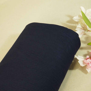 Navy Blue Solid Double Cotton Fabric SKE-26533