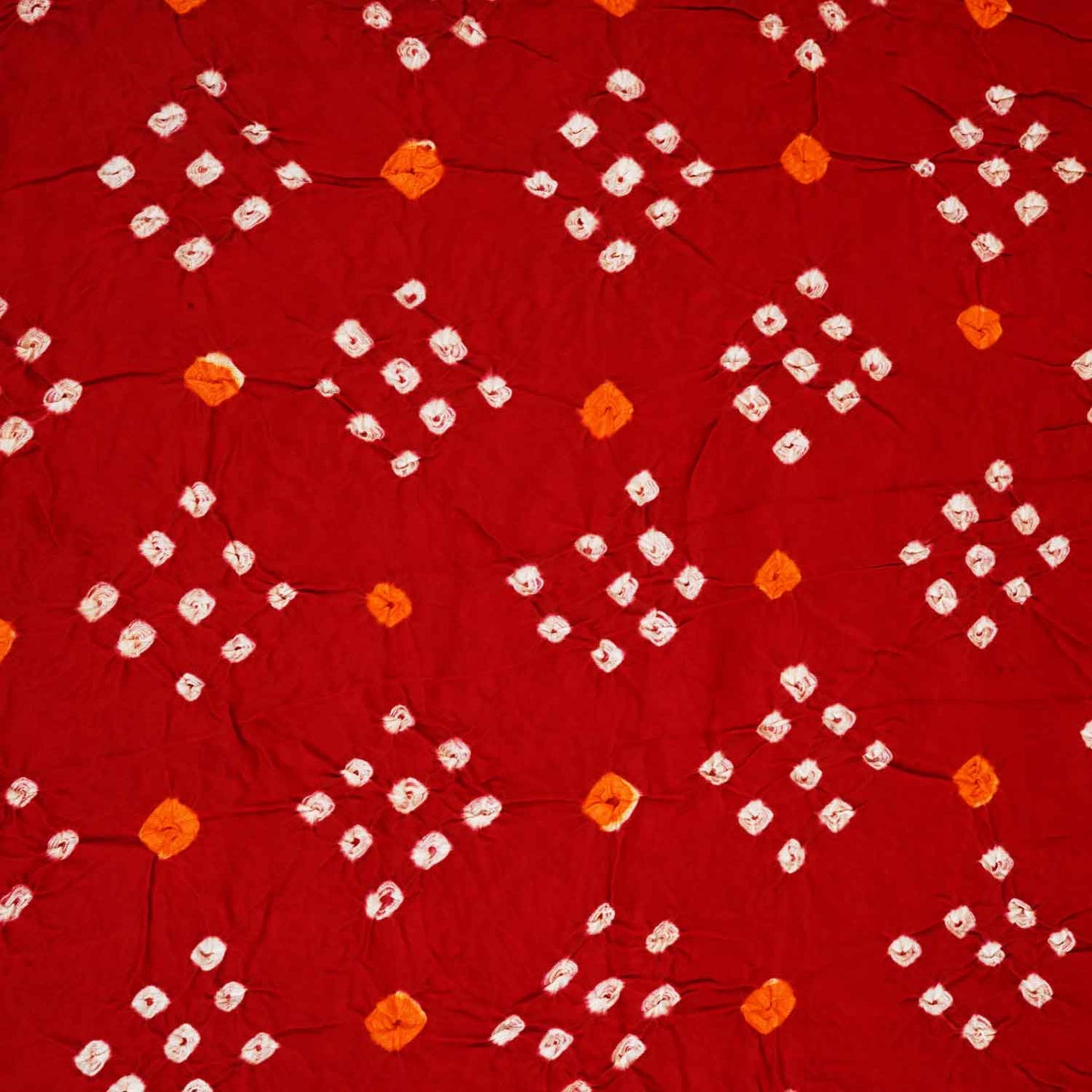 Red Bandhani Print Modal Silk Fabric SC-28266