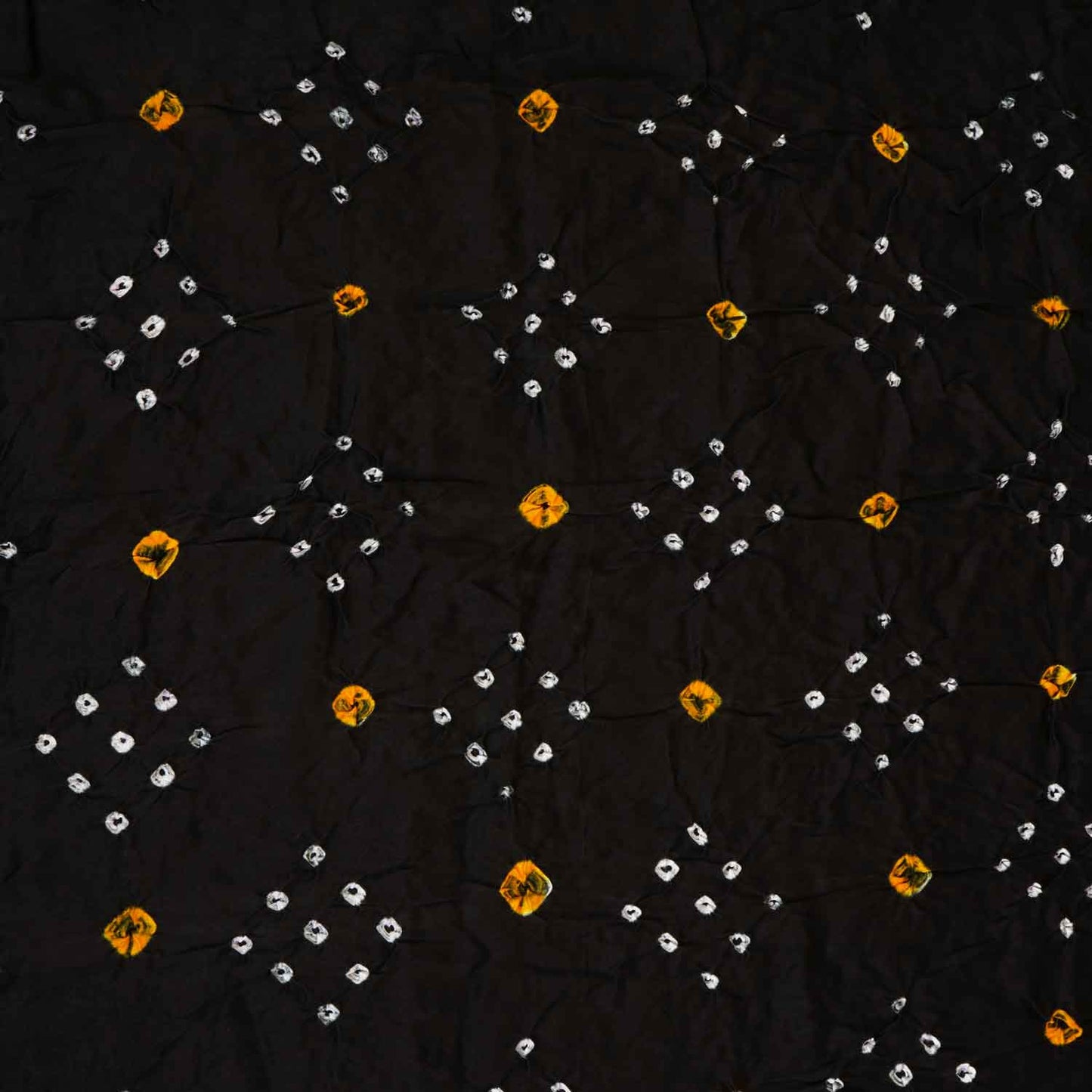 Black Bandhani Print Modal Silk Fabric SC-28267