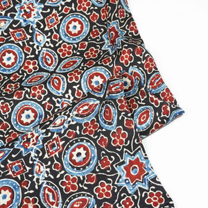 Black Ajrakh Modal Satin Modal Ajrakh IA-26879