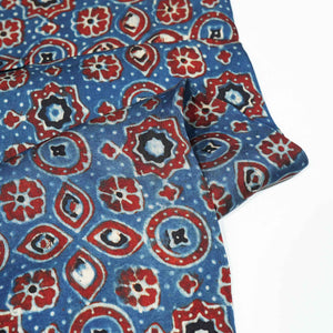 Blue Ajrakh Modal Satin Modal Ajrakh IA-26881