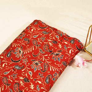 Red Floral Ajrakh Modal Satin Modal Ajrakh IA-26882
