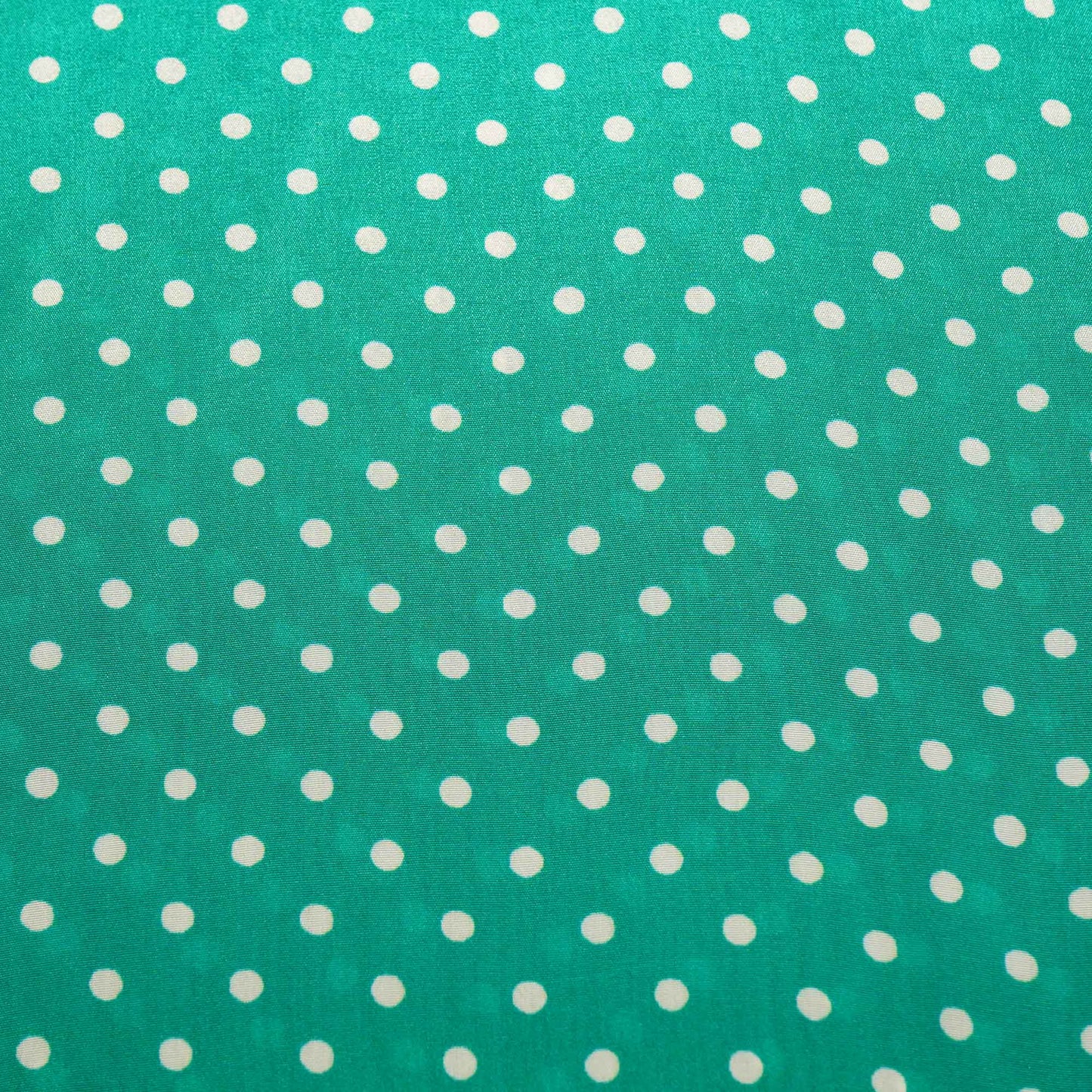 Sea Green Dot Print Crape Fabric MTF-26923
