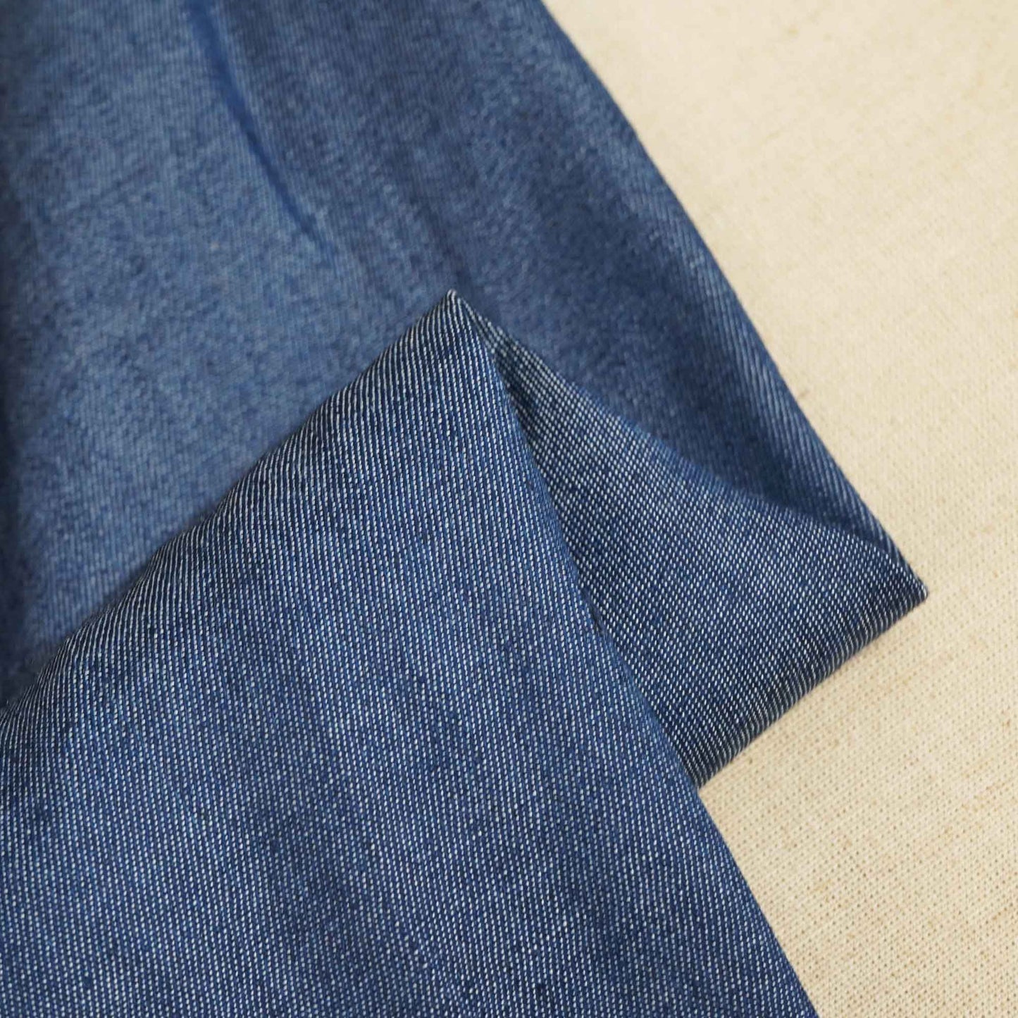 Blue Schiffli On Border Denim Fabric AF-26929
