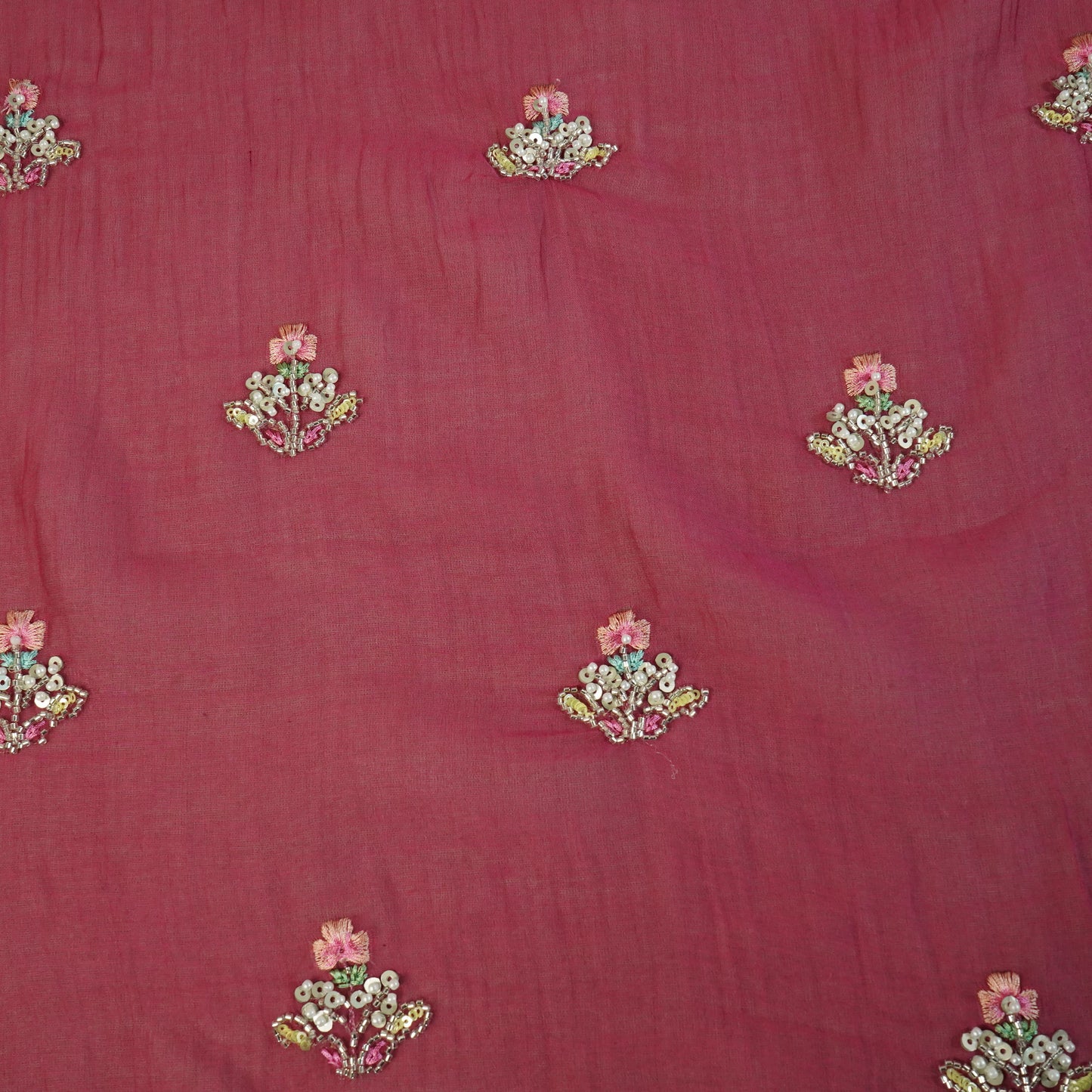 Light Pink embroidery cut dana Malai Chanderi-GL-26962