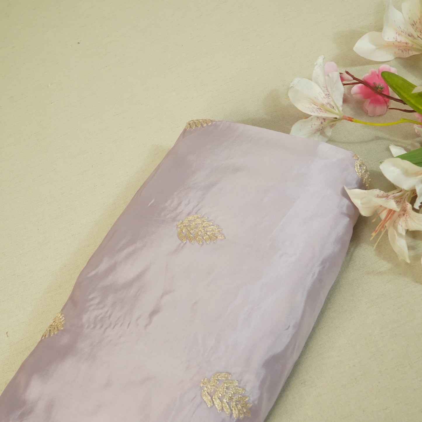 Lilic Zari Embroidery Silk Organza -WI-26990