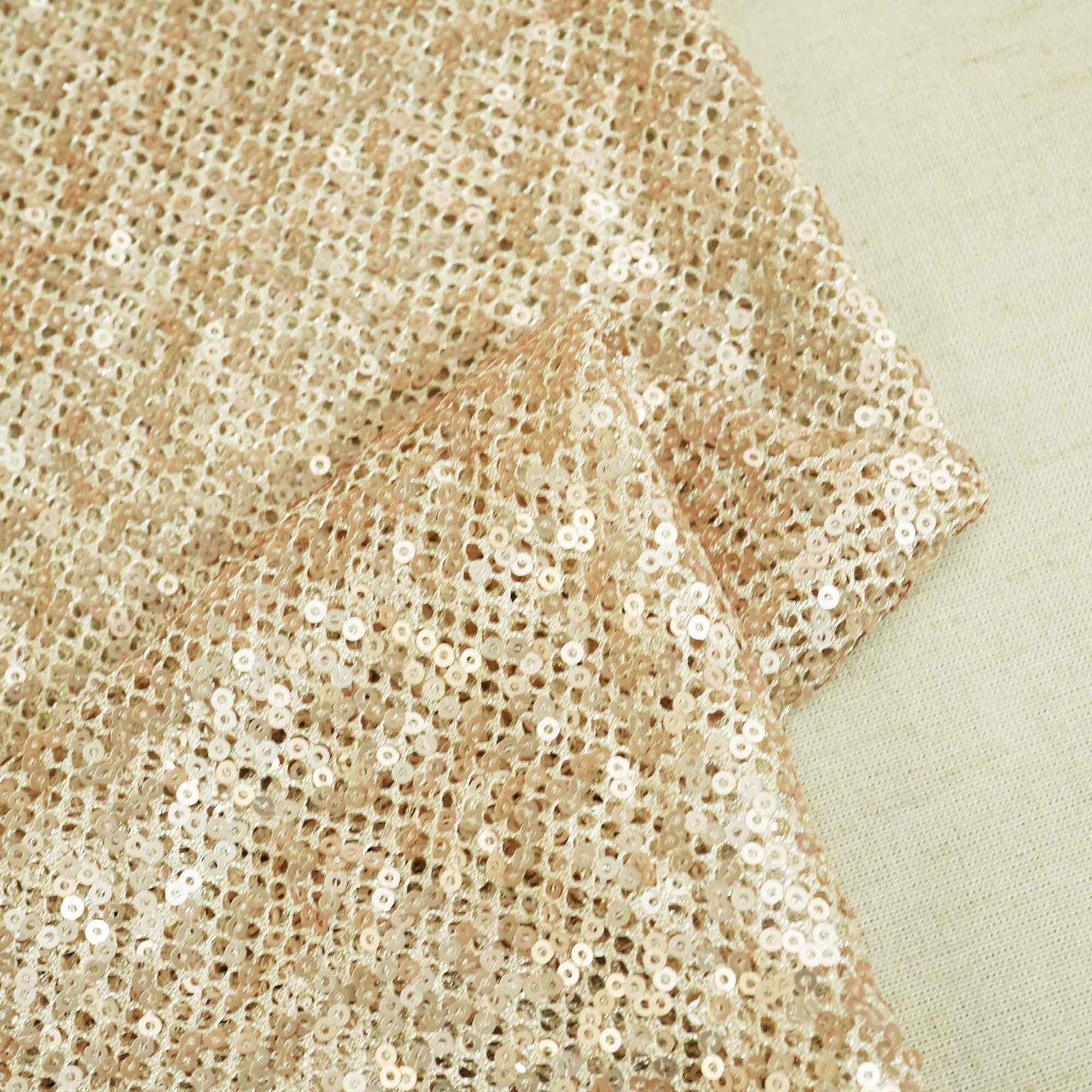 Beige Net Lycra Sequence Net Lycra LFP-27194