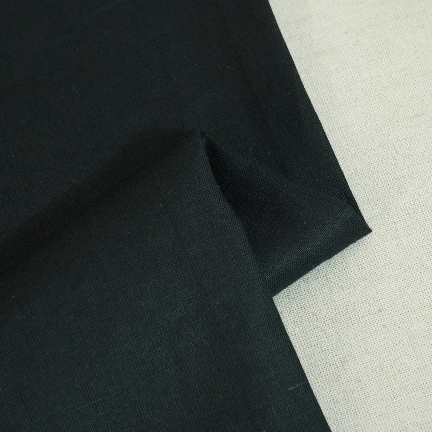 Black Cotton Linen-FF-27205