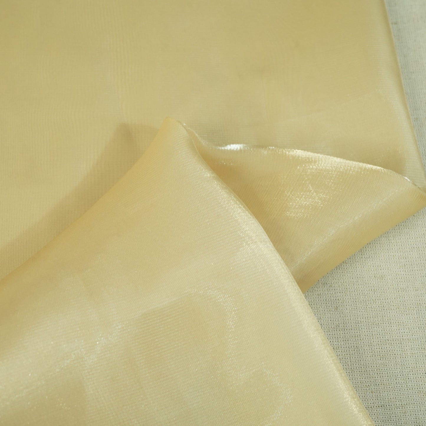 Golden Solid Jimmy Choo Organza Fabric-AF-27212