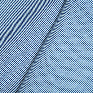 Blue & White Stripes Print Poplin Fabric LSF-27220