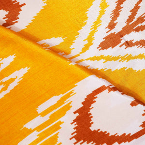 Mustard Yellow Print Crepe Fabric MTF-27244