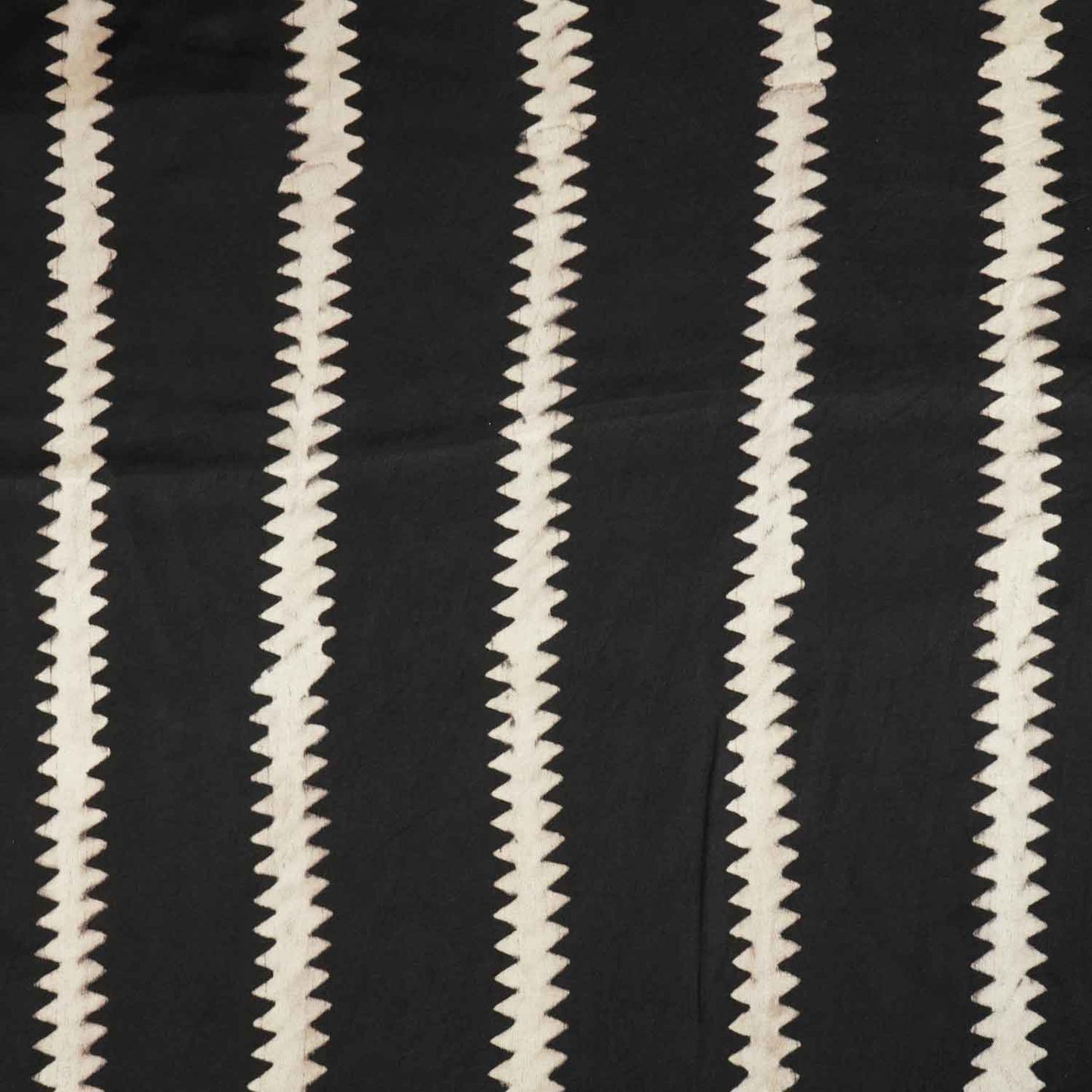 Black Abstract Print Modal Silk Fabric ASK-27265
