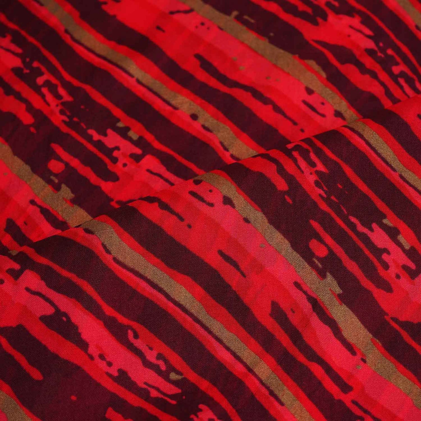 Wine & Pink abstract print Viscose Organza Fabric MF-27524