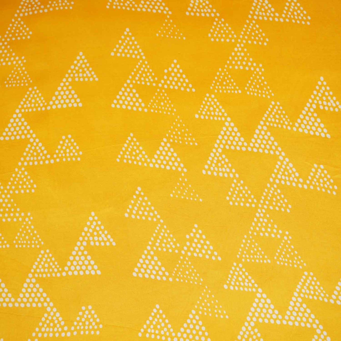 Yellow Tropical Print Modal Satin Fabric SF-27585