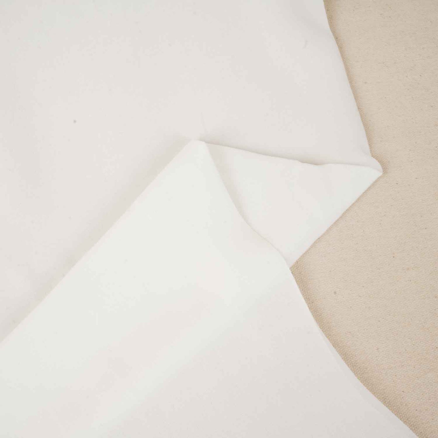 Off White Solid Pure Georgette Fabric NS-27838