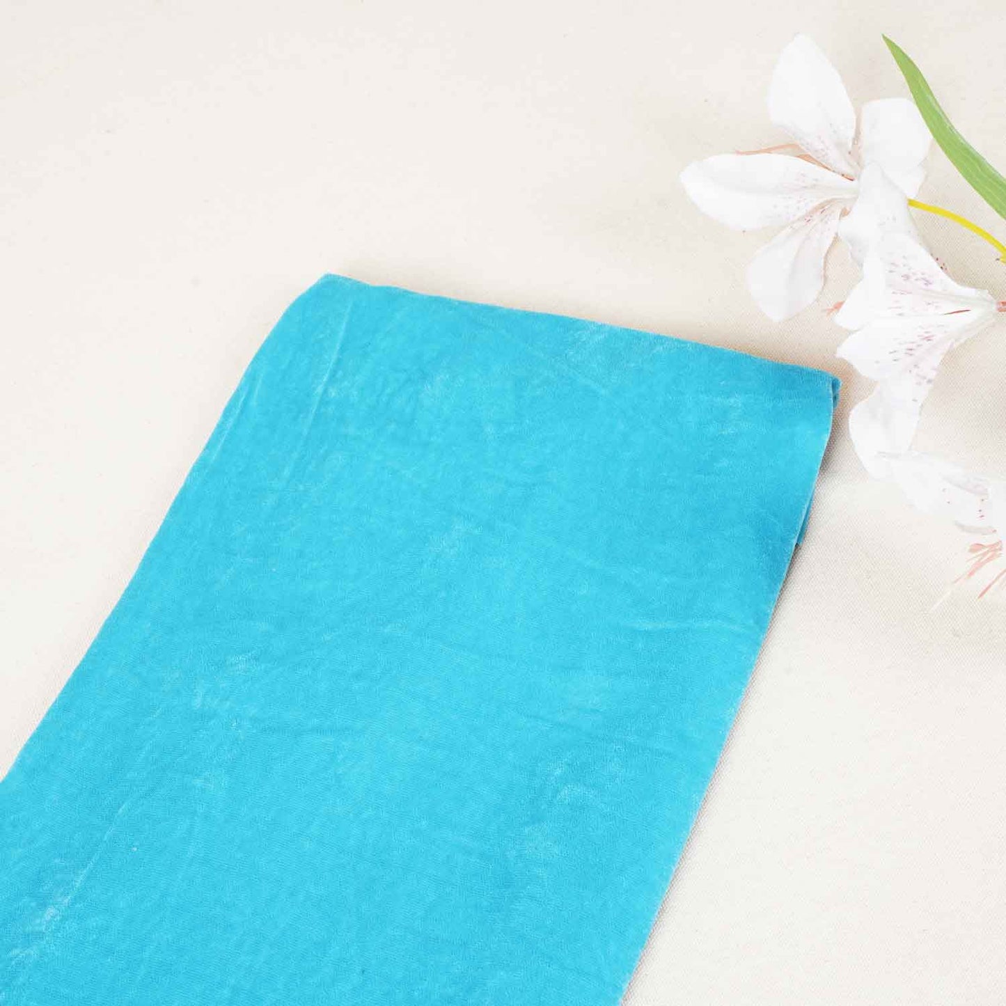Sky blue Solid Micro Velvet 9000 MSMR-27851