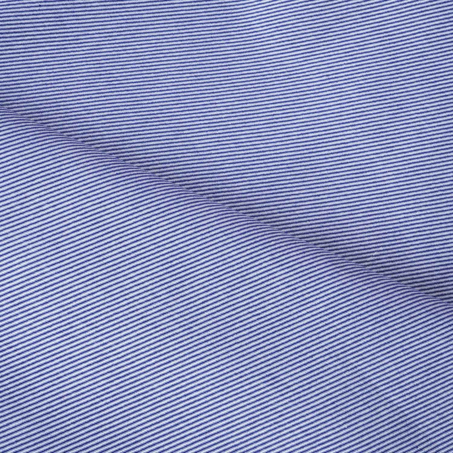 White & Navy Blue Stripe Yarn Dyed Poplin Fabric LSF-27877