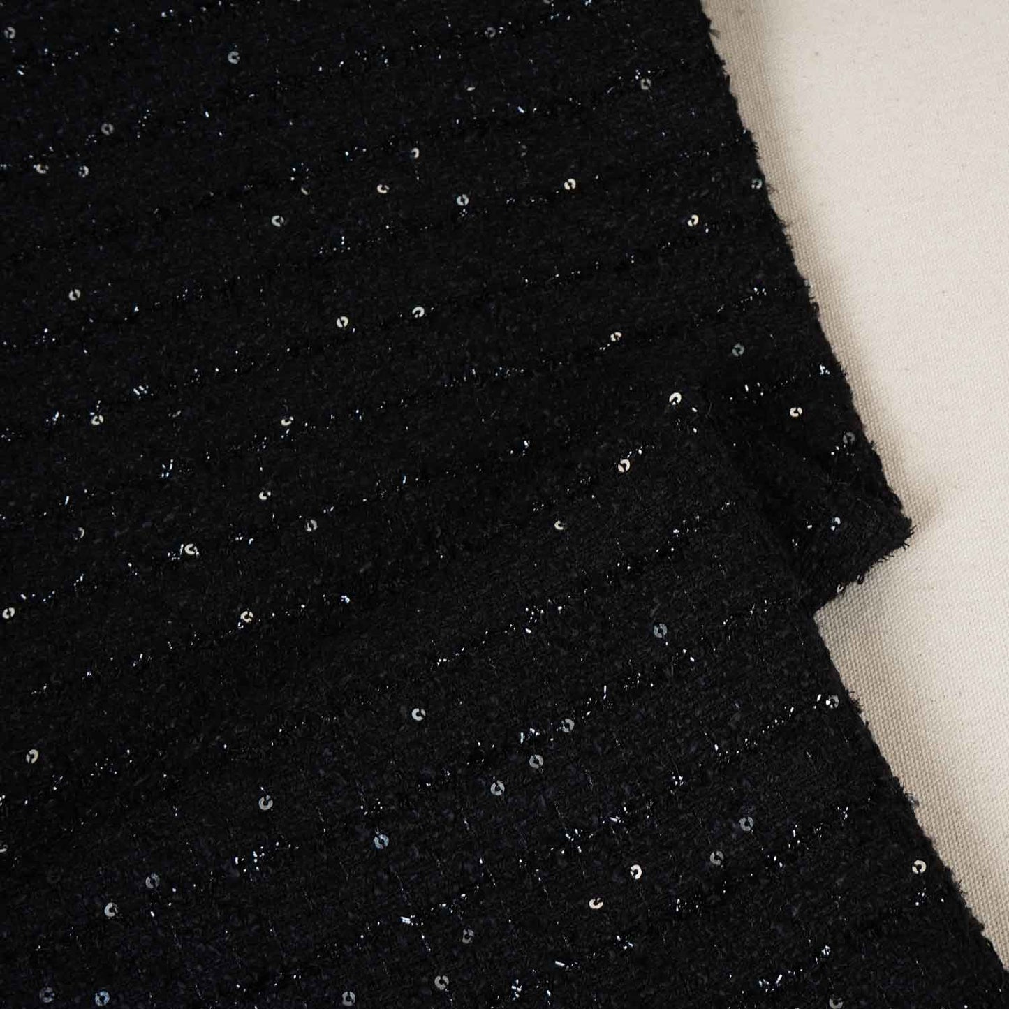 Black Tweed Fabric AF-27916