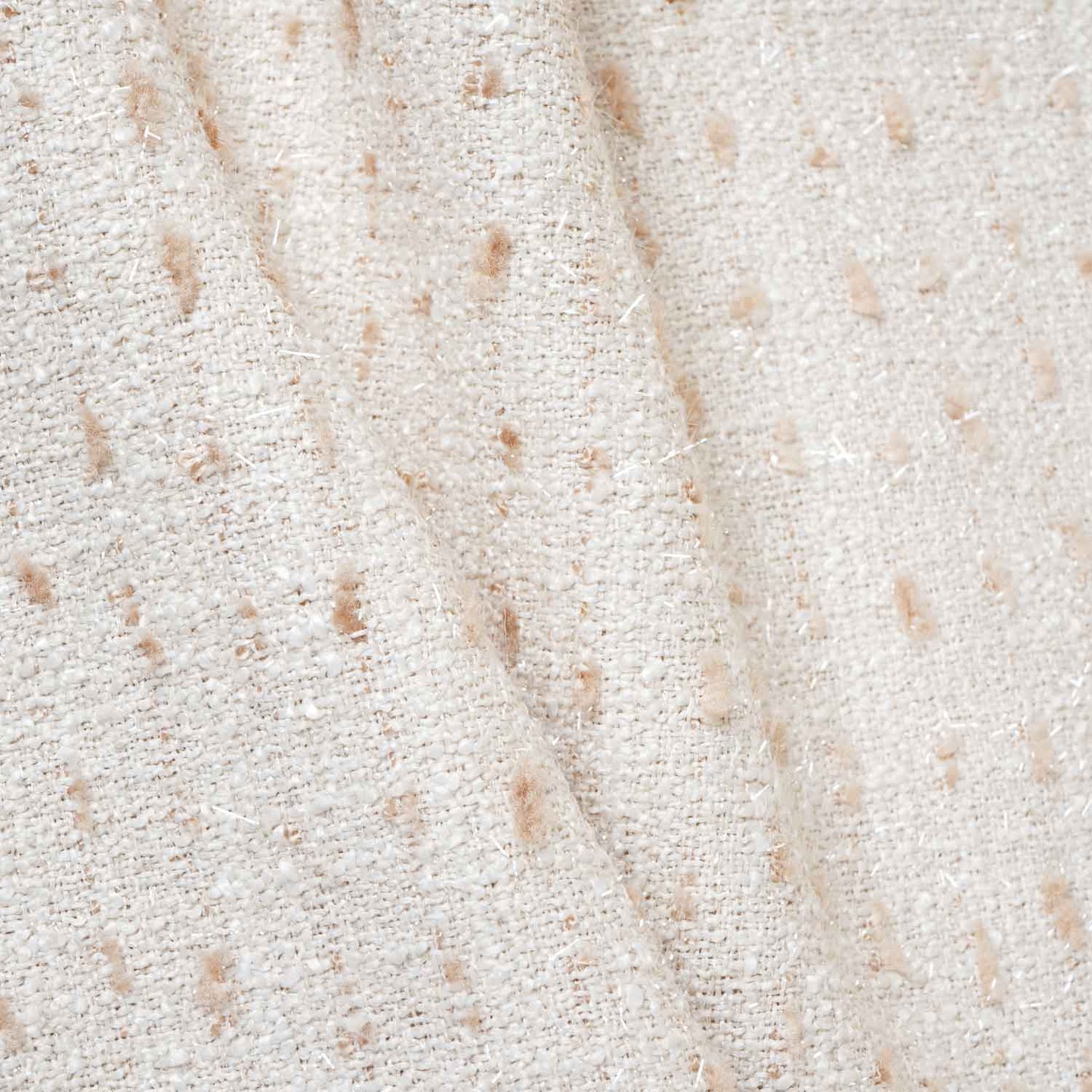 Cream Tweed Fabric AF-27917