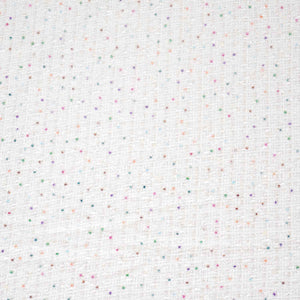 White Cutdana Tweed Fabric AF-27965 - TradeUNO