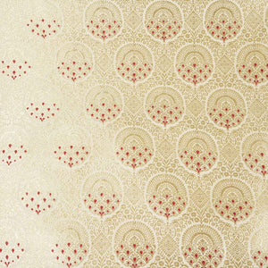 Cream Jaal with Mina Buta Brocade Fabric KR-28047 - TradeUNO