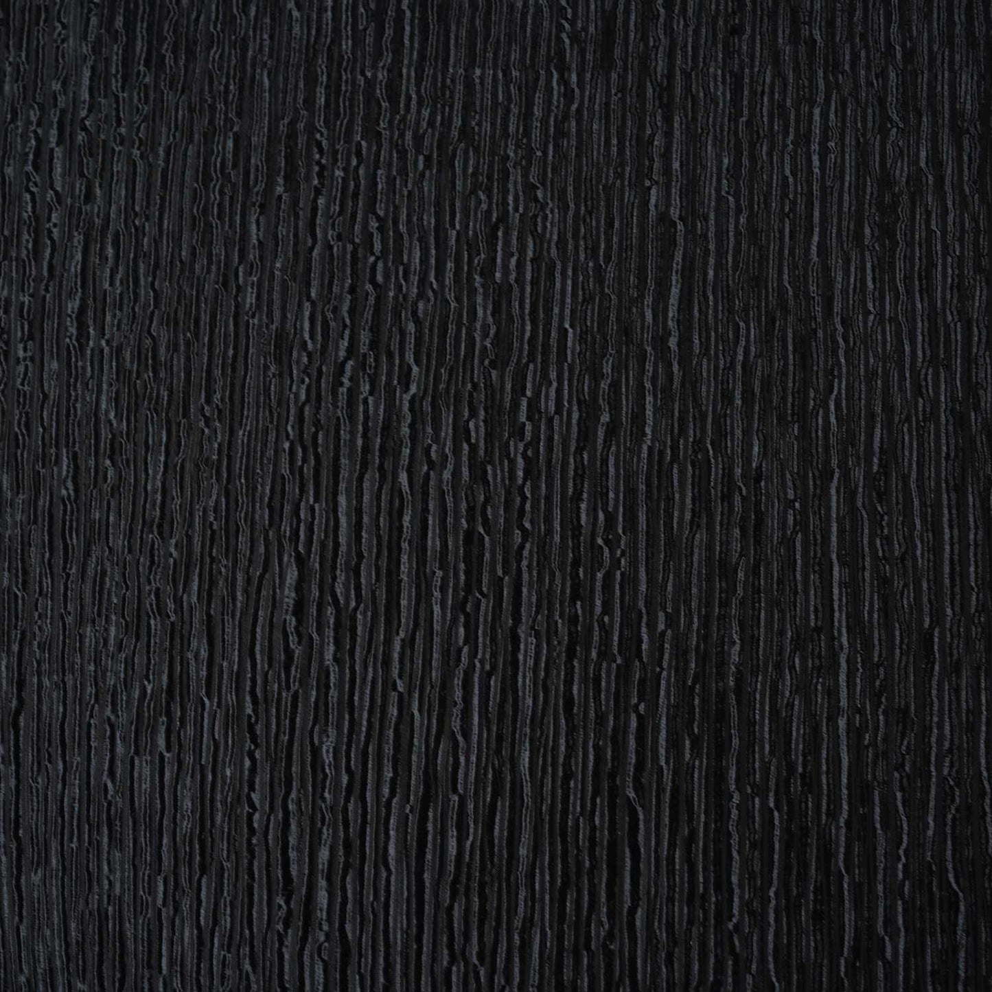 Black Strips Foil Crushed Fabric DT-28075