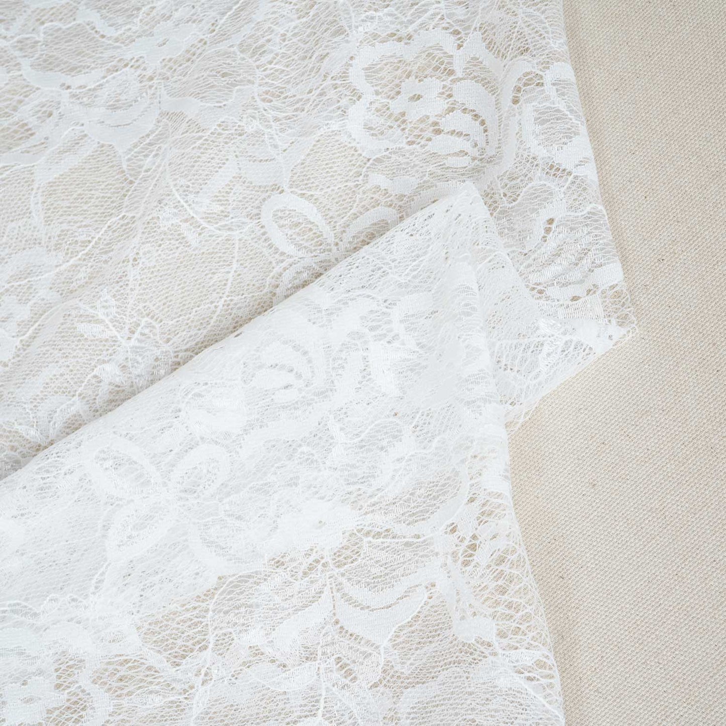 White French Lace Fabric DT-28077