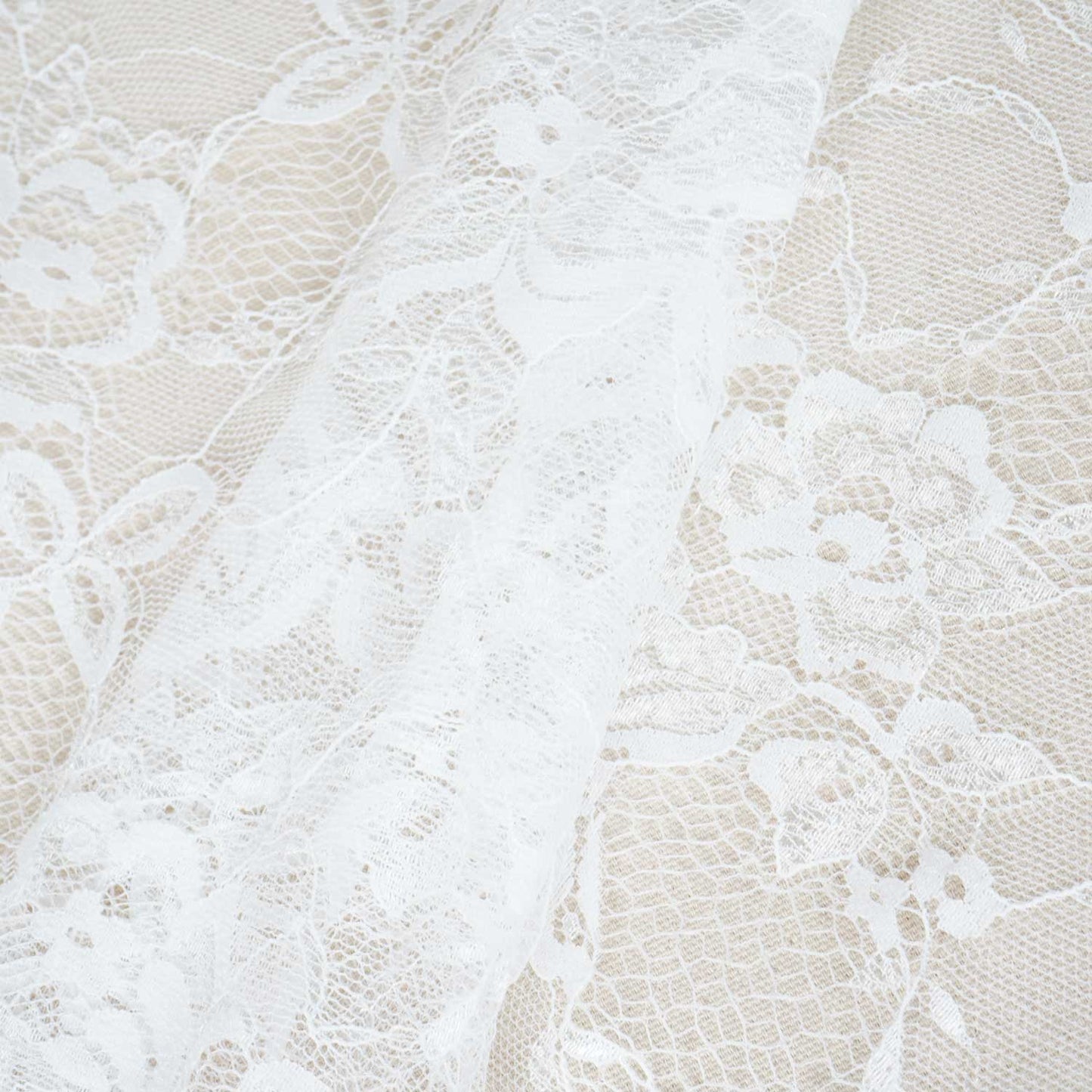 White French Lace Fabric DT-28077