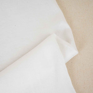 White Solid Super Shantoon RFD L-100 Fabric IF-28287 - TradeUNO