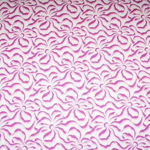 Magenta Abstract Print Cotton Schiffli Fabric MT-29221 - TradeUNO