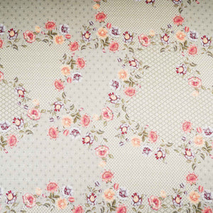 Light Green Floral Print Cotton Schiffli Fabric MT-29222 - TradeUNO