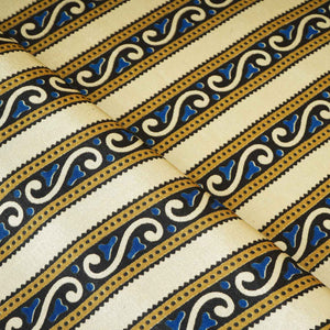 Cream Ajrakh Print Mashru Silk Fabric EEG-28387 - TradeUNO