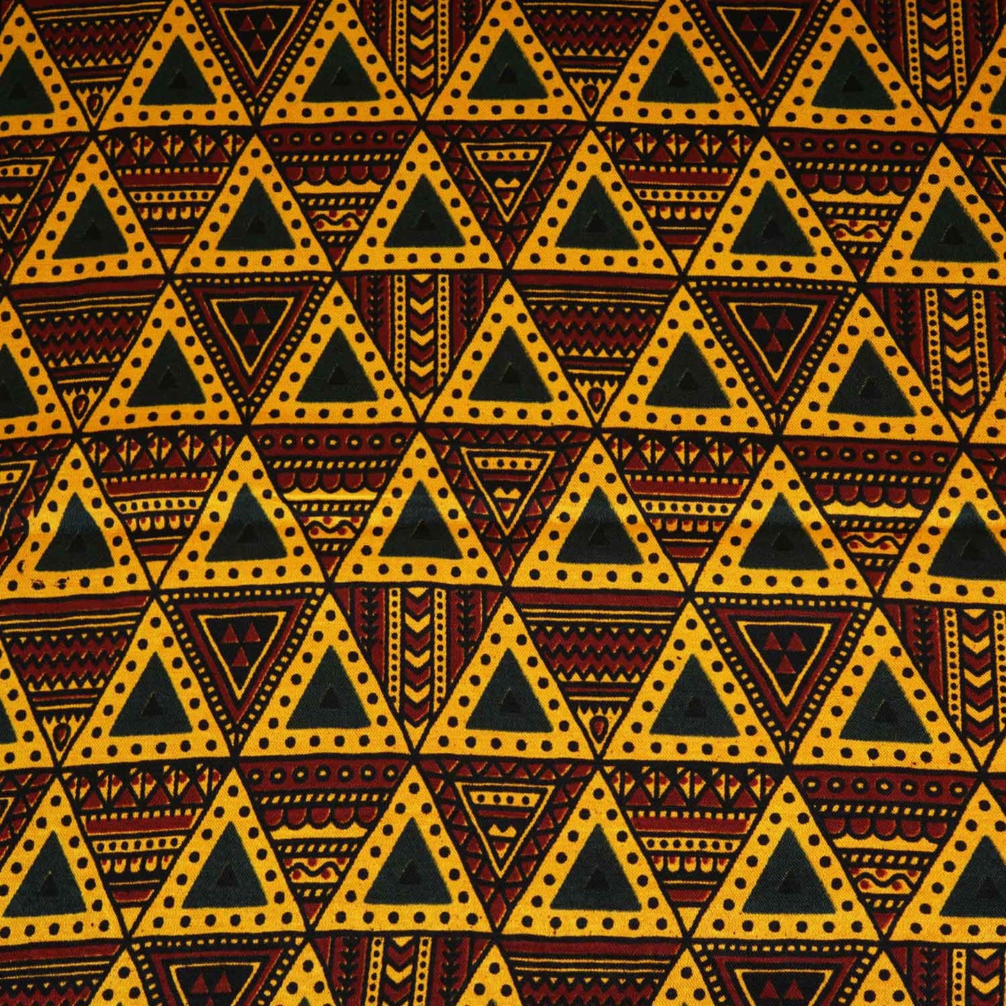 Yellow Geometrical Print Mashru Silk Fabric EEG-28388