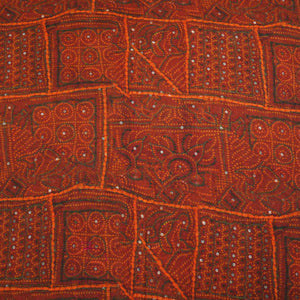 Maroon Bandhani Print Poly Viscose Fabric Viscose voile TU-5286