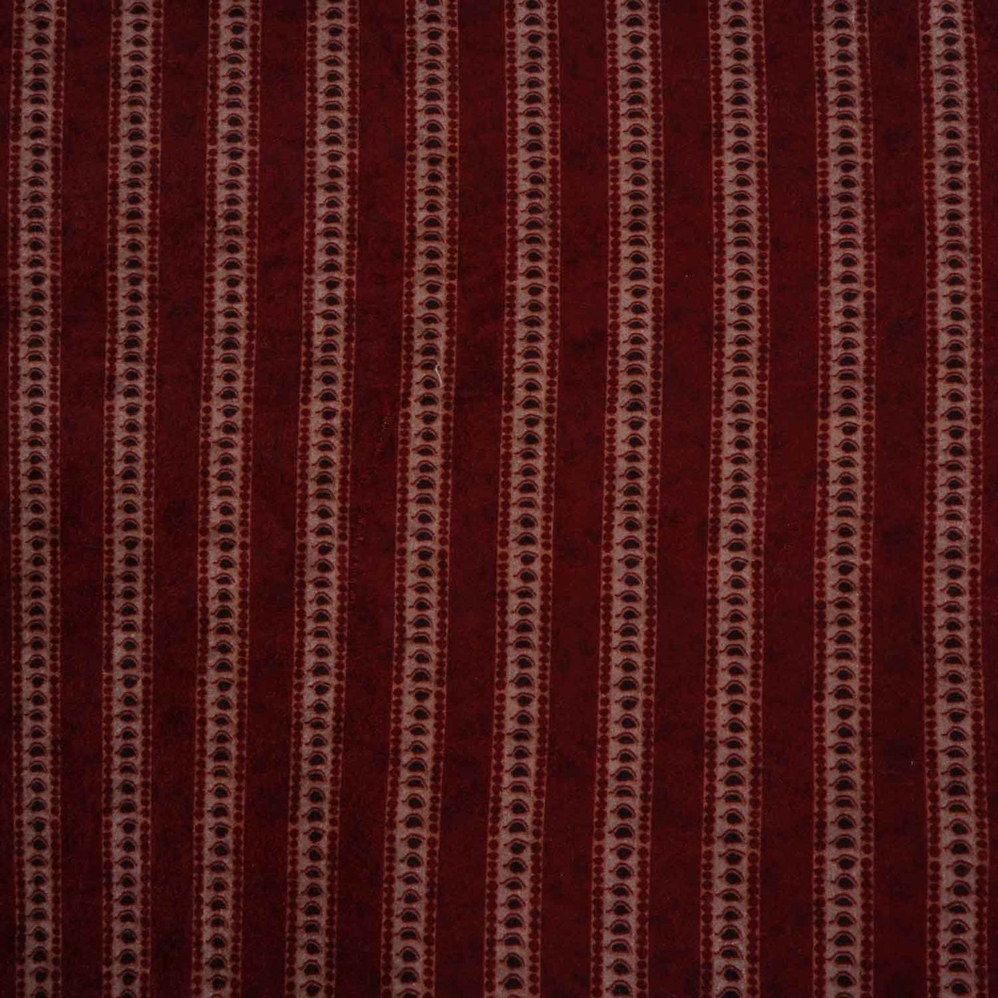 Light Maroon Strips Print Micro Velvet 9000 Fabric MF-28562
