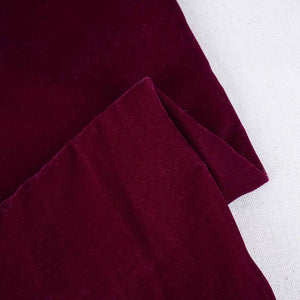 Wine Border Work Zari embroidery Velvet Fabric JD-28605 - TradeUNO