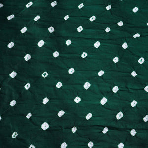 Green Bandhani Print Modal Silk Fabric SC-28612 - TradeUNO