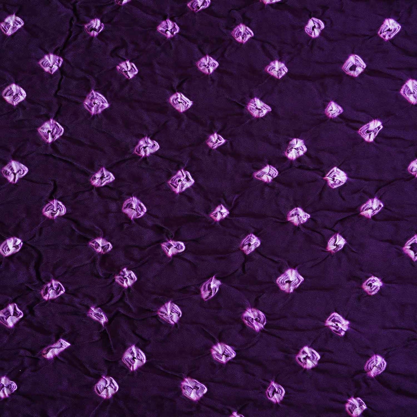 Dark Purple Bandhani Print Modal Silk Fabric SC-28616