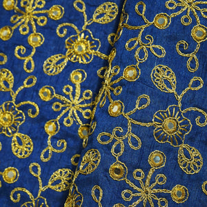 Blue Color Embroidery Sequence Embroidery Sequence TU-6184