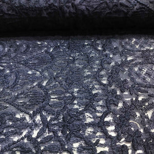 Violet Foloral print Crochet Fabric TU-6302