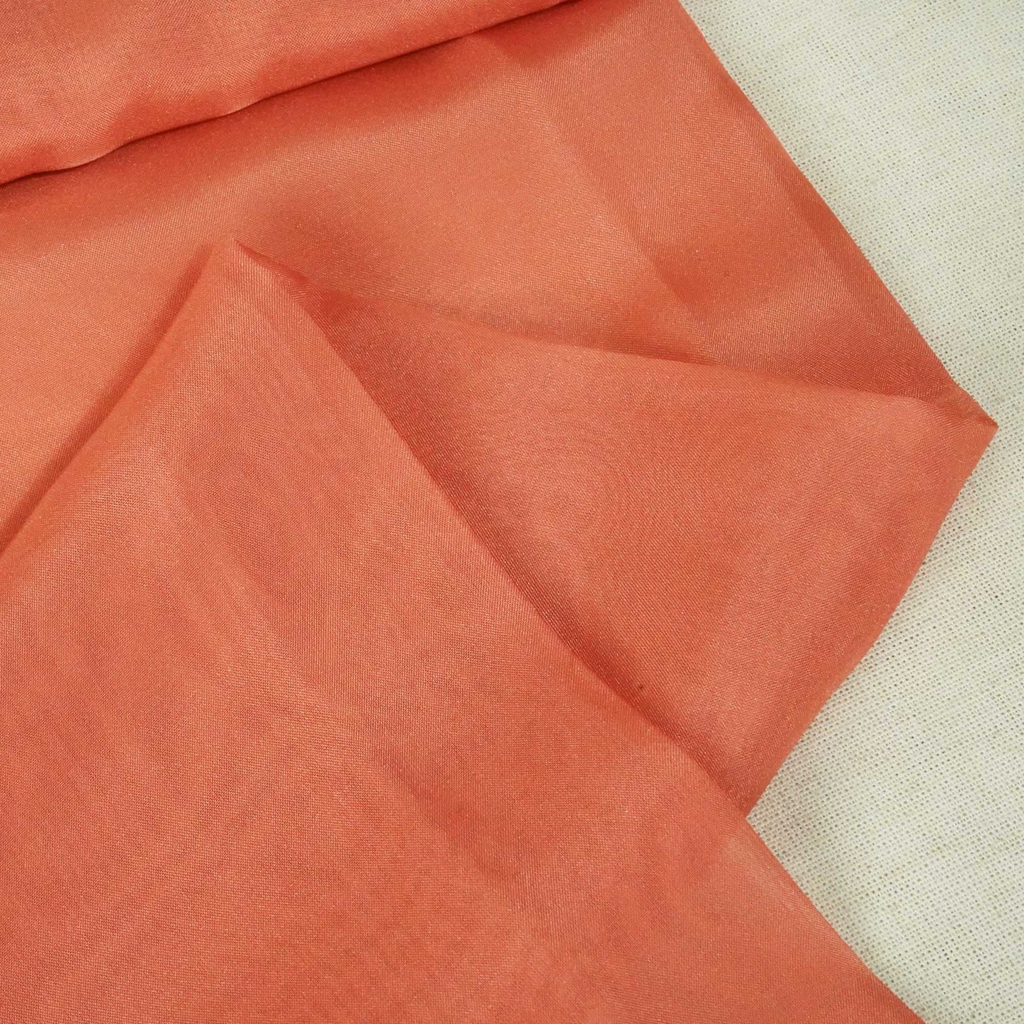 Pink Satin Organza Fabric TU-6410